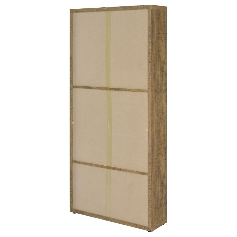 Hawthorne 4-shelf Glass Door Tall Cabinet with Drawers Mango view 8