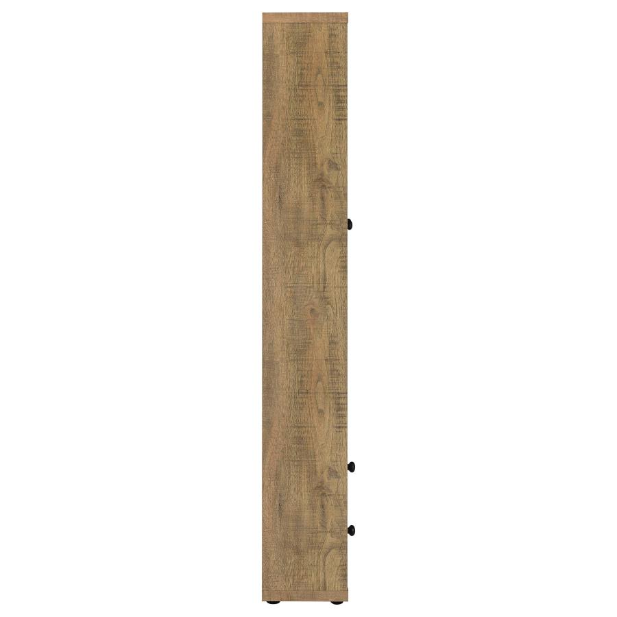 Hawthorne 4-shelf Glass Door Tall Cabinet with Drawers Mango view 9