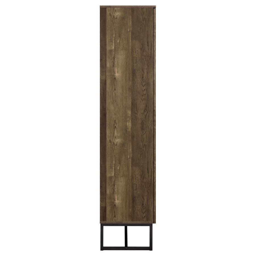 Carolyn 2-door Engineered Wood Accent Cabinet Rustic Oak view 8