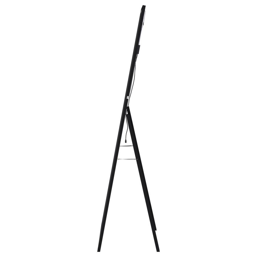 Windrose 28 x 67 Inch Tempered LED Standing Mirror Black view 14