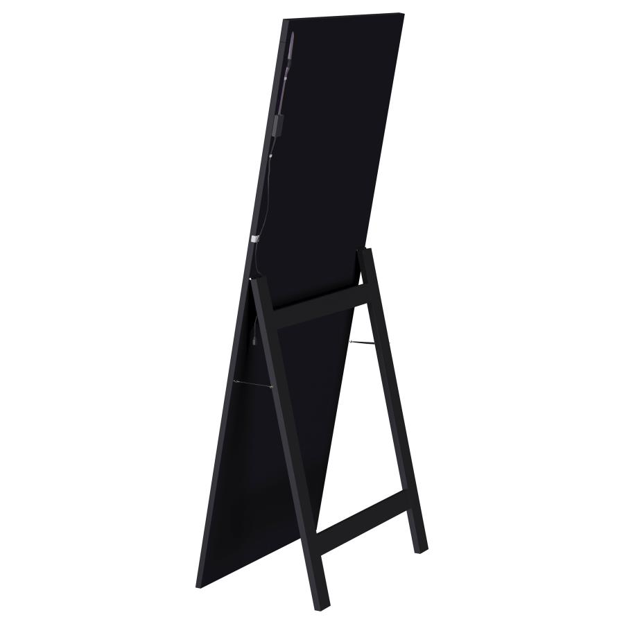 Windrose 28 x 67 Inch Tempered LED Standing Mirror Black view 15