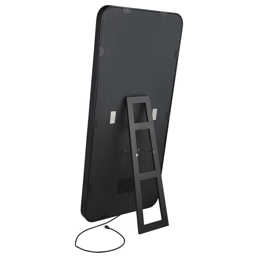 Canton 32 x 71 Inch LED Standing Mirror with Speakers Black view 8