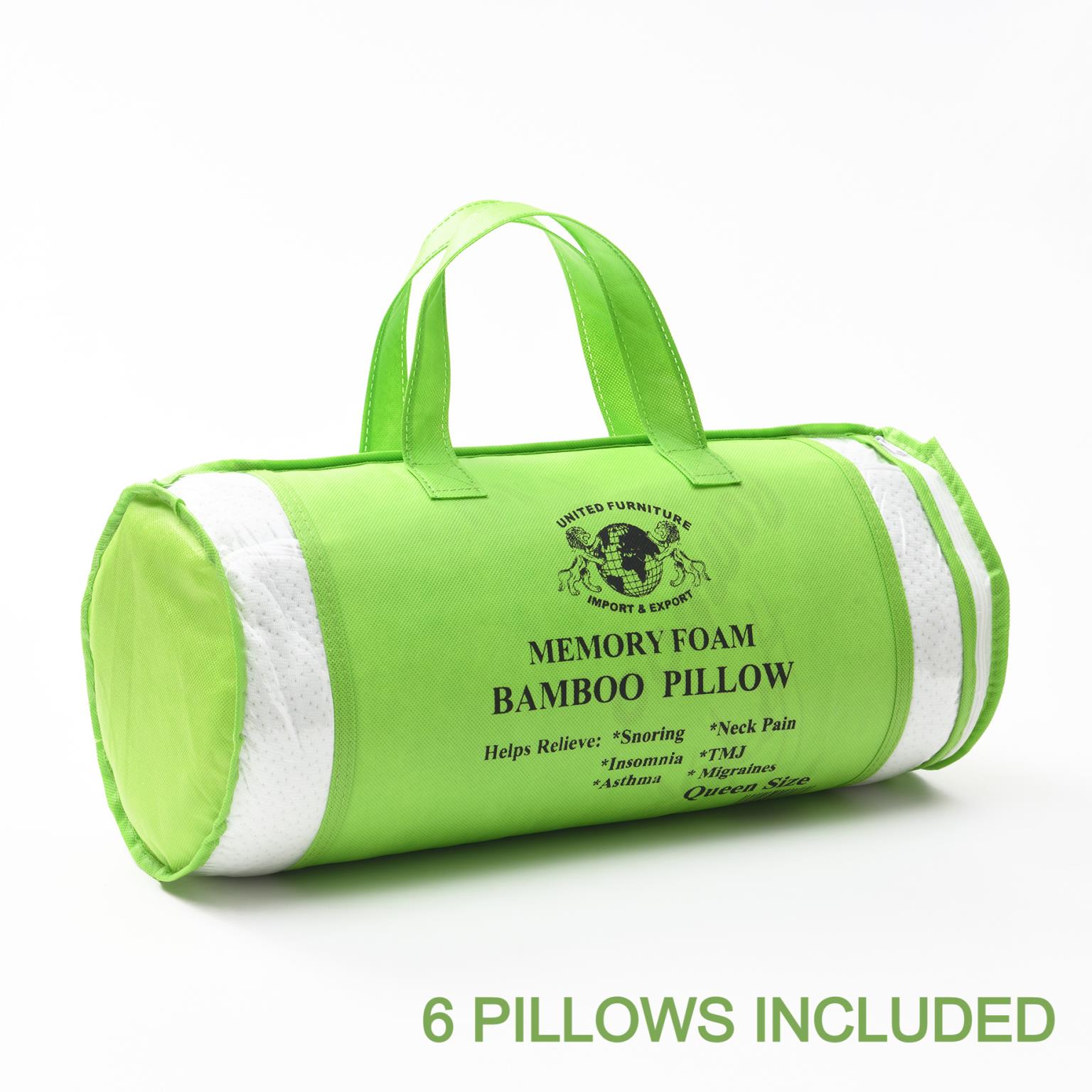 KING SHREDDED BAMBOO MEMORY FOAM PILLOW (SET OF 6 PILLOWS) view 8