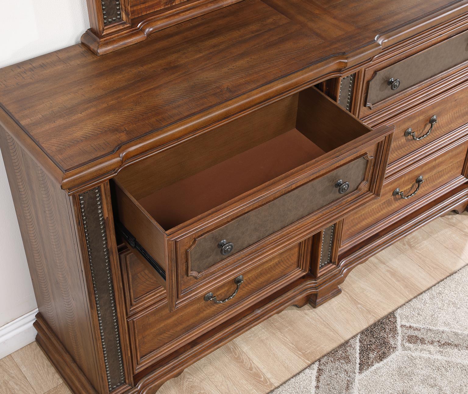 QUEEN BED FRAME - DRESSER - MIRROR - CHEST - NIGHTSTAND view 10