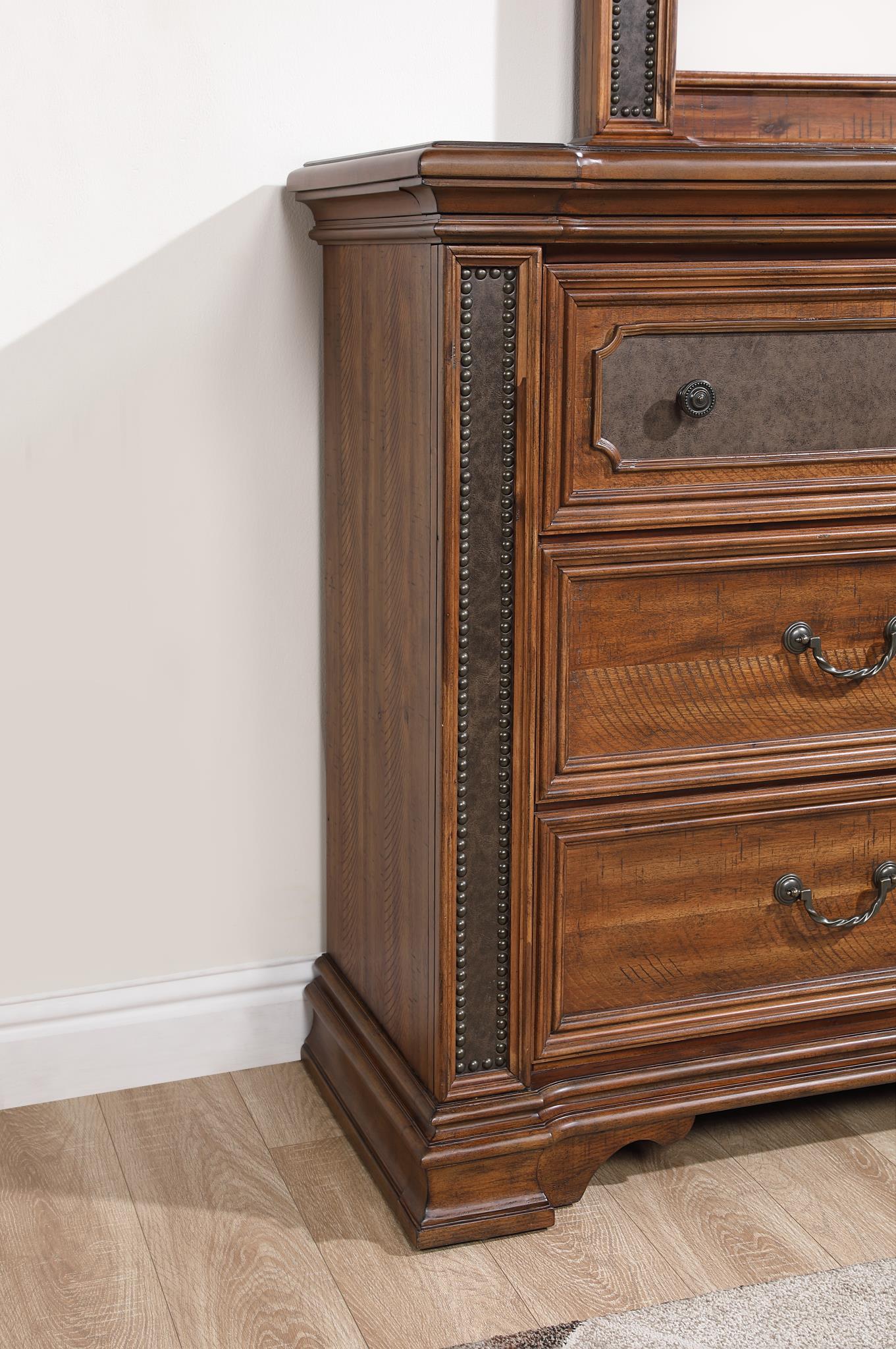 QUEEN BED FRAME - DRESSER - MIRROR view 11