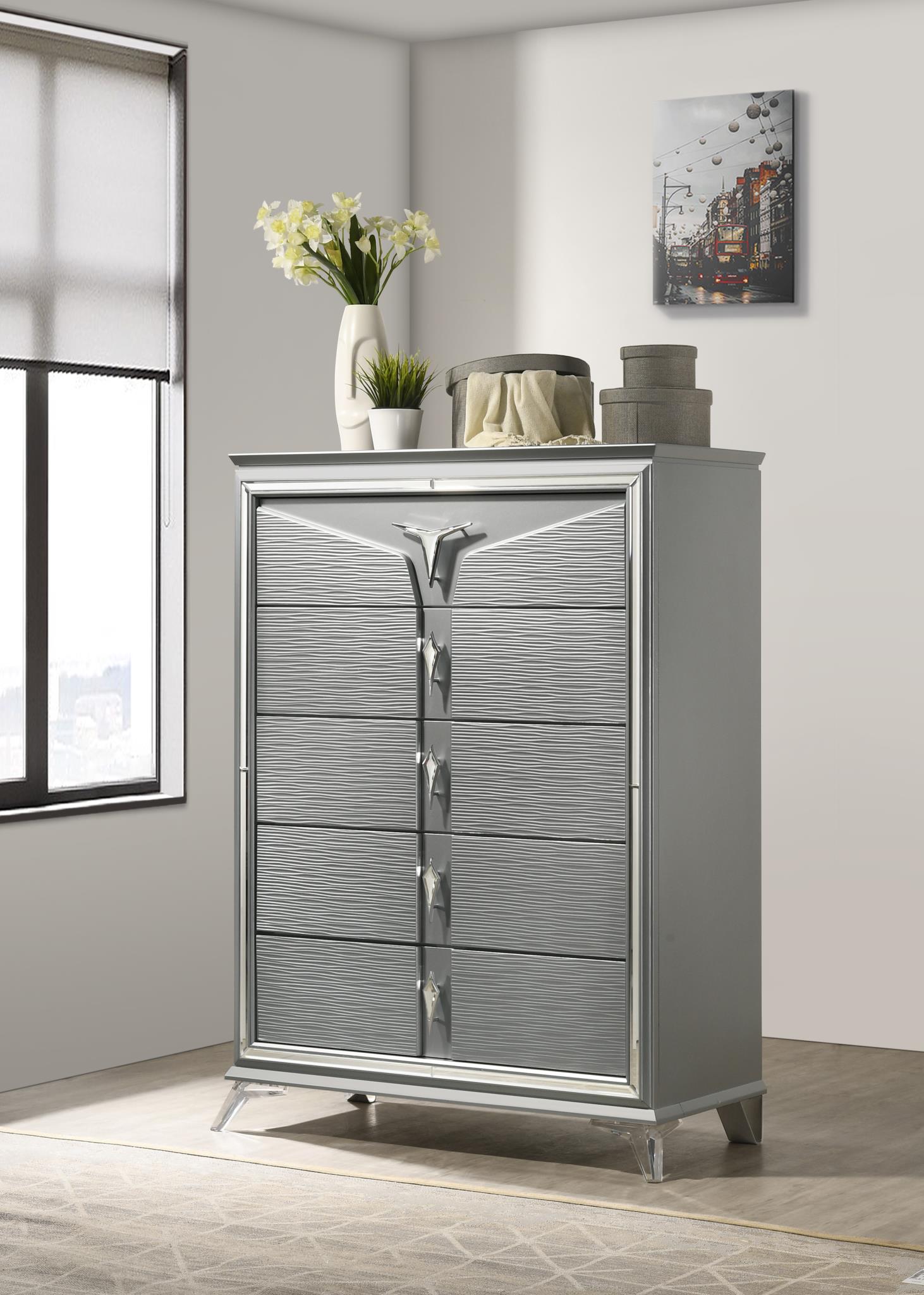 OLIVE SILVER KING BED view 8