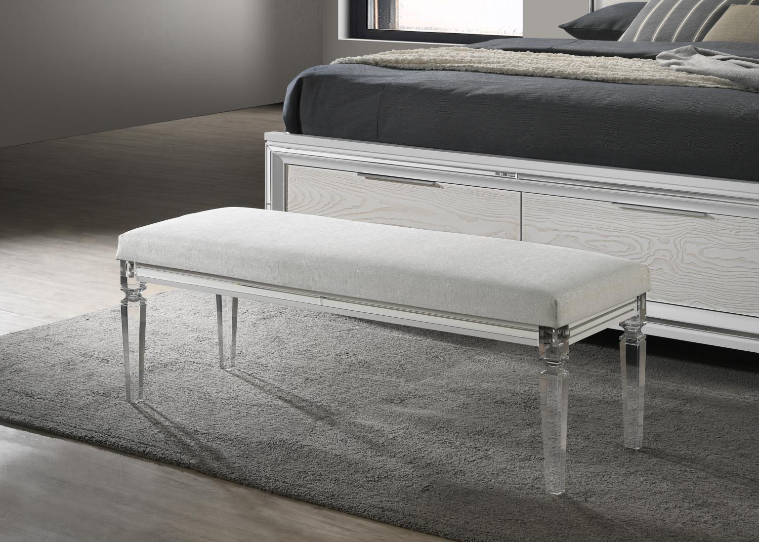 KING BED FRAME - DRESSER - MIRROR view 10