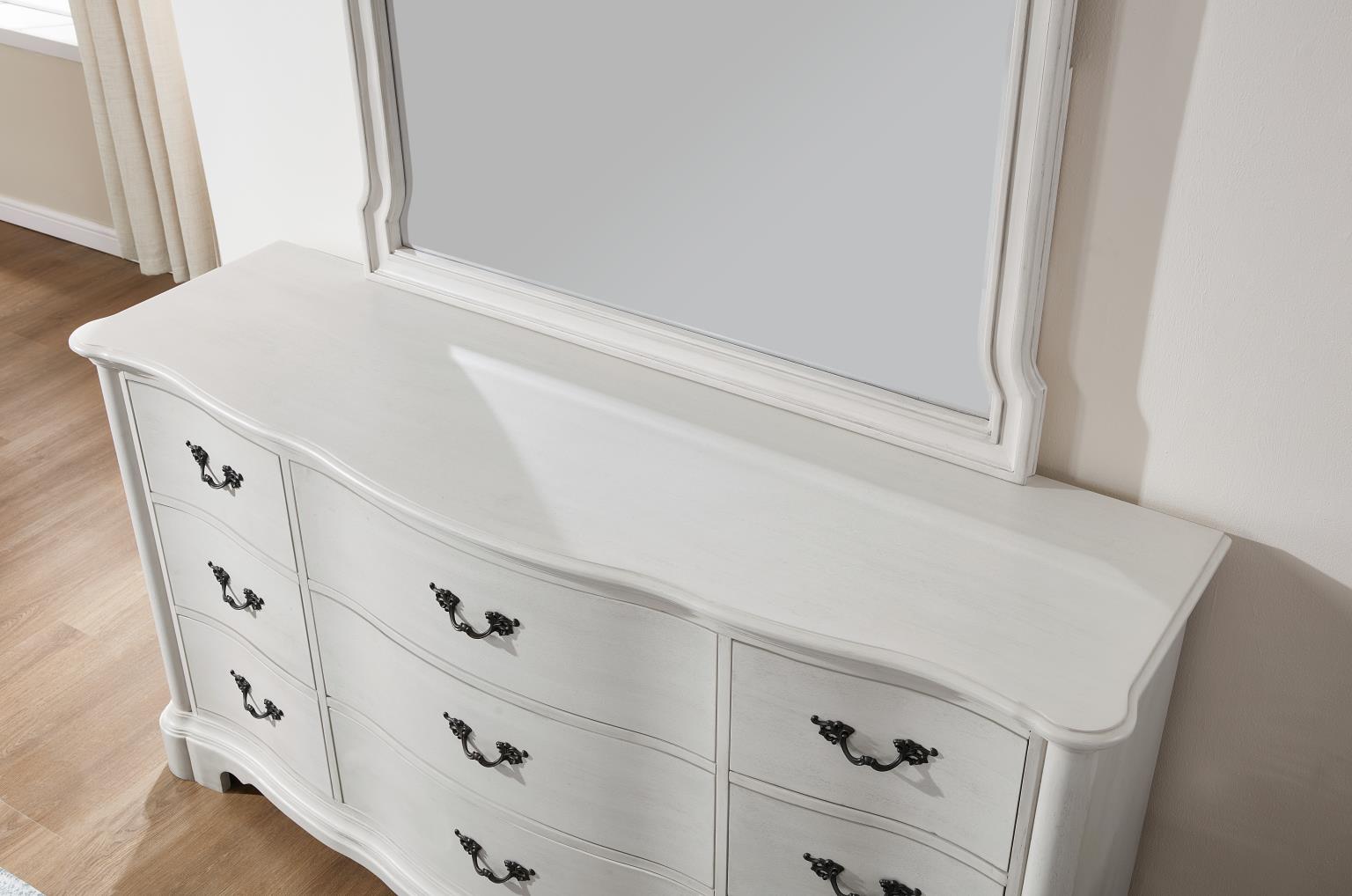 KING BED-DRESSER-MIRROR view 8
