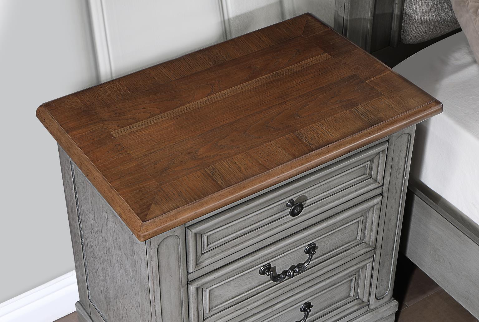 GRAY RUSTIC CHEST view 8