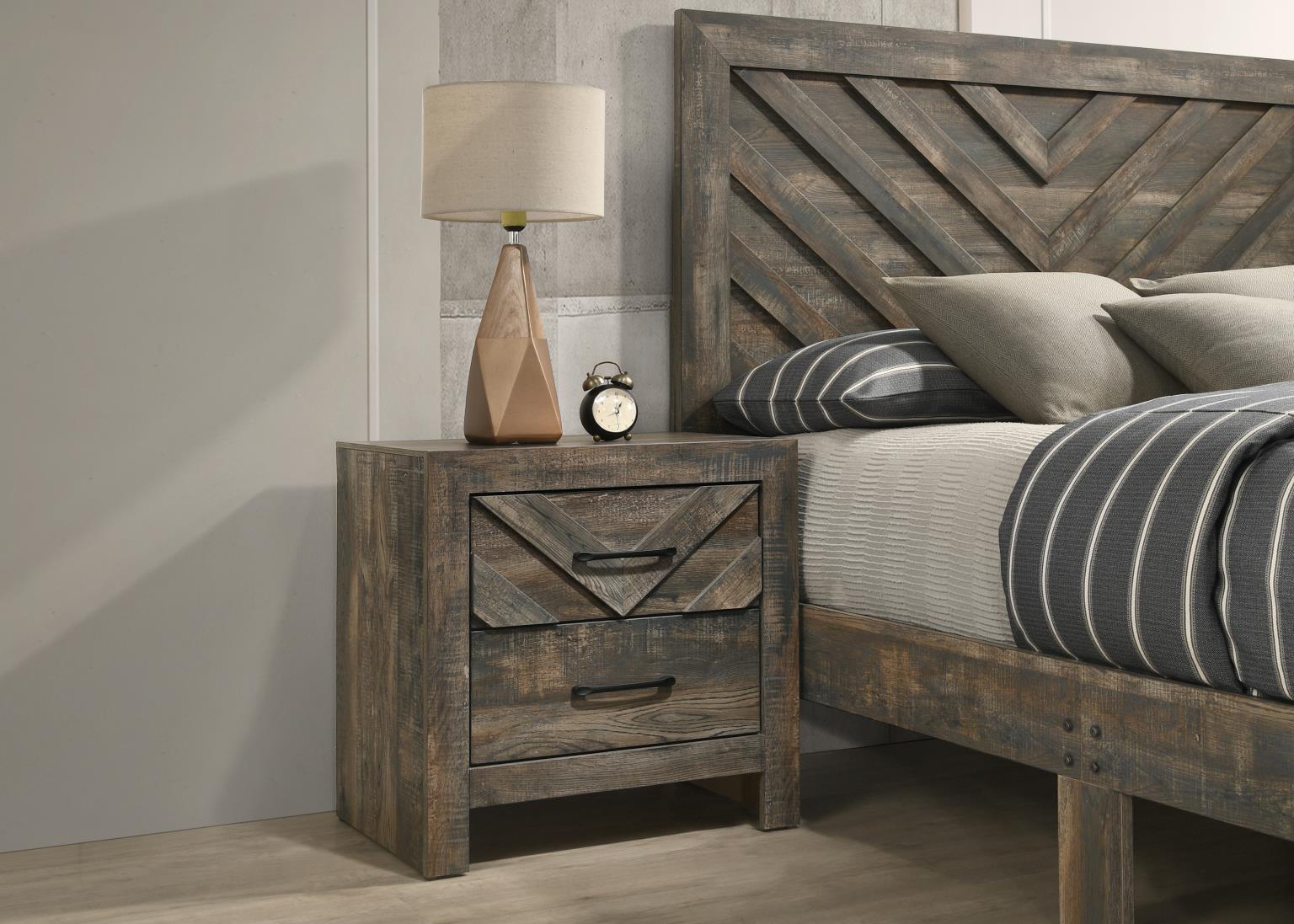 KING BED FRAME - DRESSER - MIRROR - CHEST - NIGHTSTAND view 8