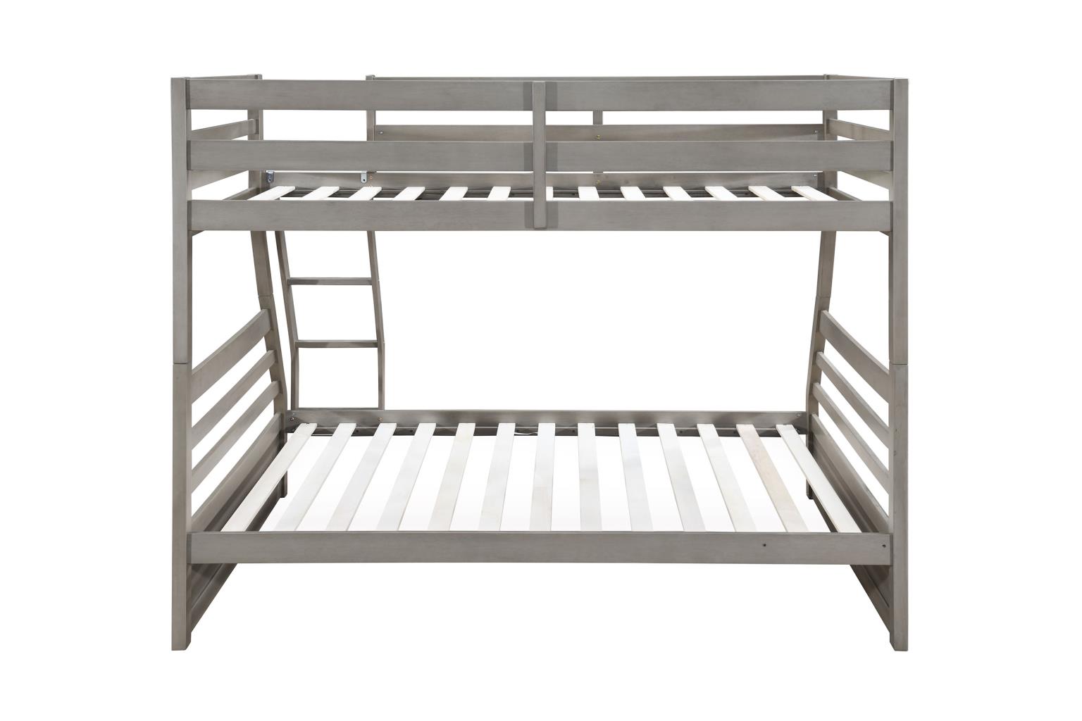 LIGHT GRAY TWIN/FULL BUNK BED view 11