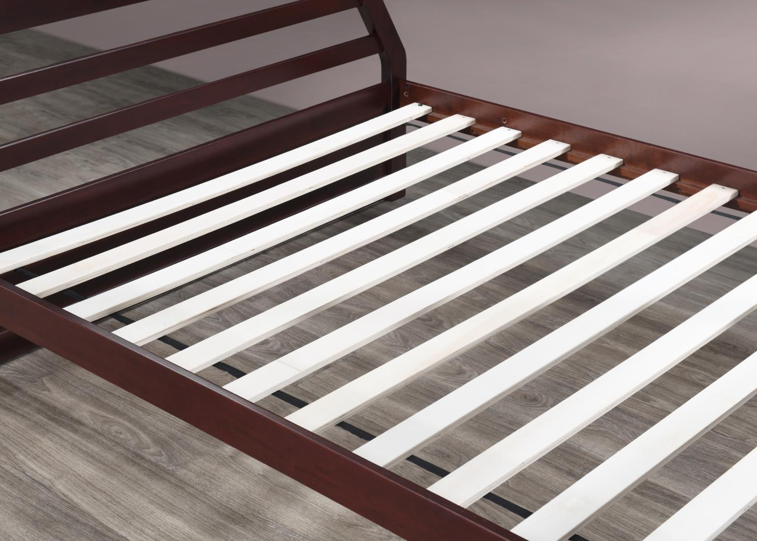 DARK BROWN TWIN/FULL BUNK BED view 9
