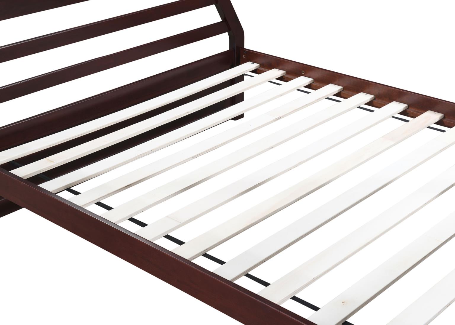 DARK BROWN TWIN/FULL BUNK BED view 10