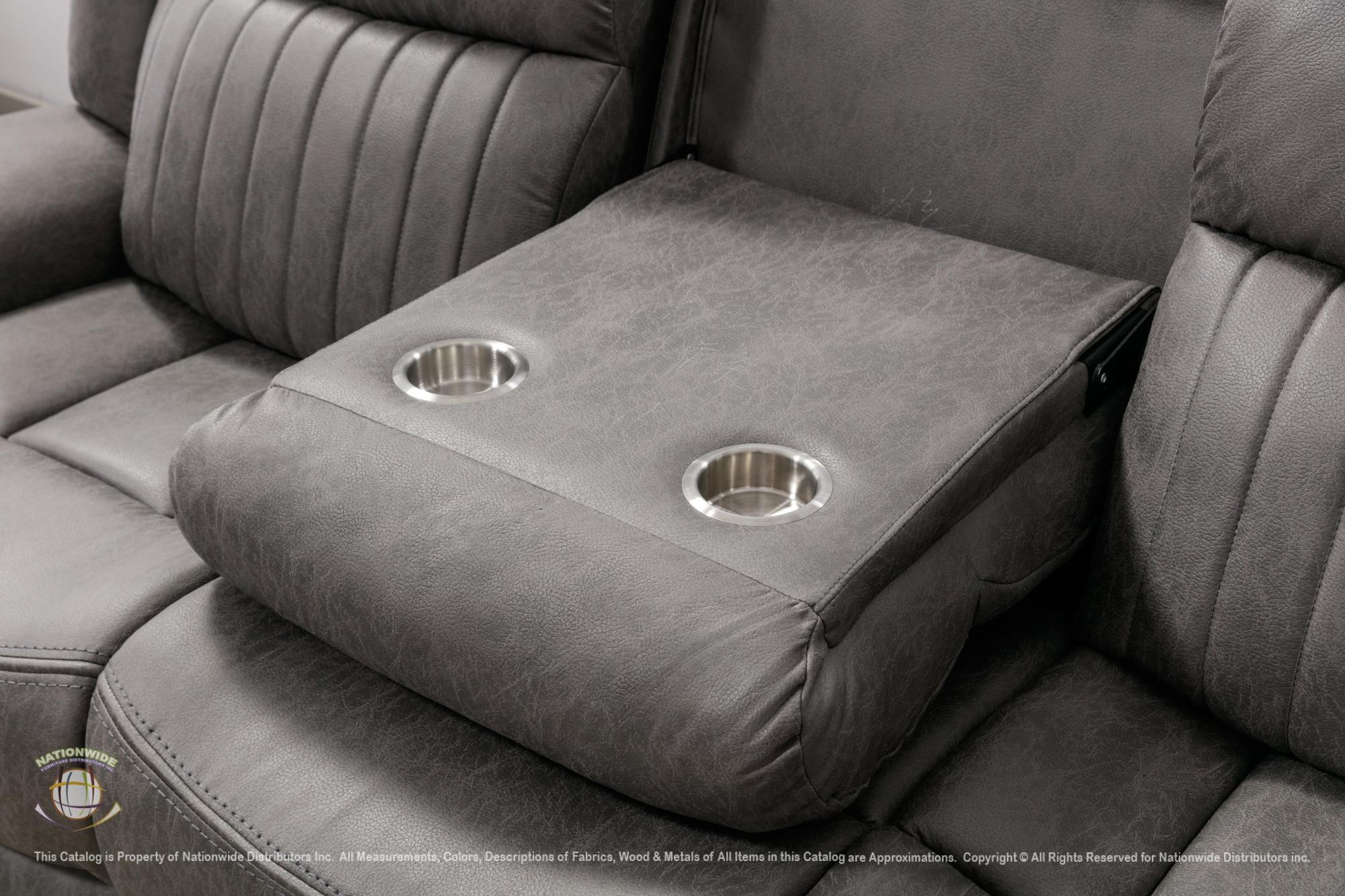 Reclining Sofa w/ Drop Table and Loveseat w/ Console & USB view 9