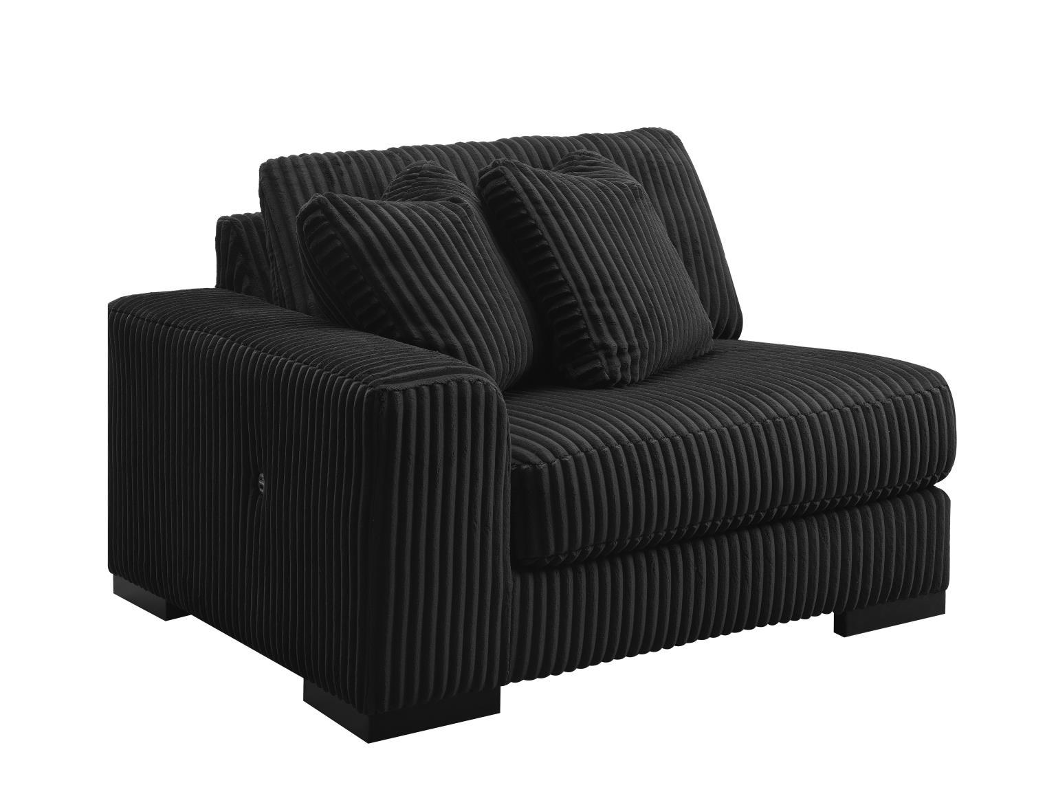 BLACK ARMLESS CHAIR view 24