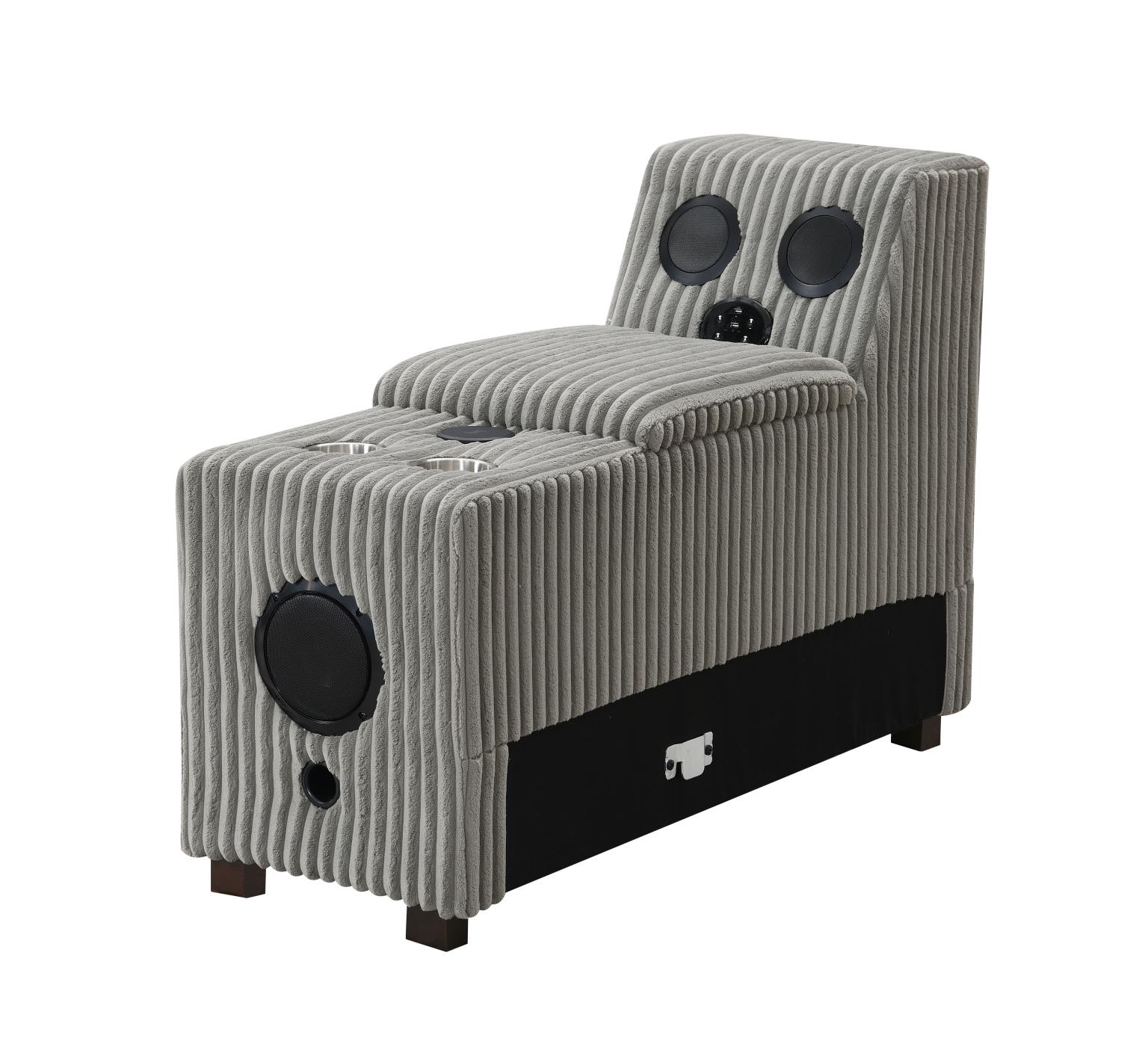 GRAY ARMLESS CHAIR view 23