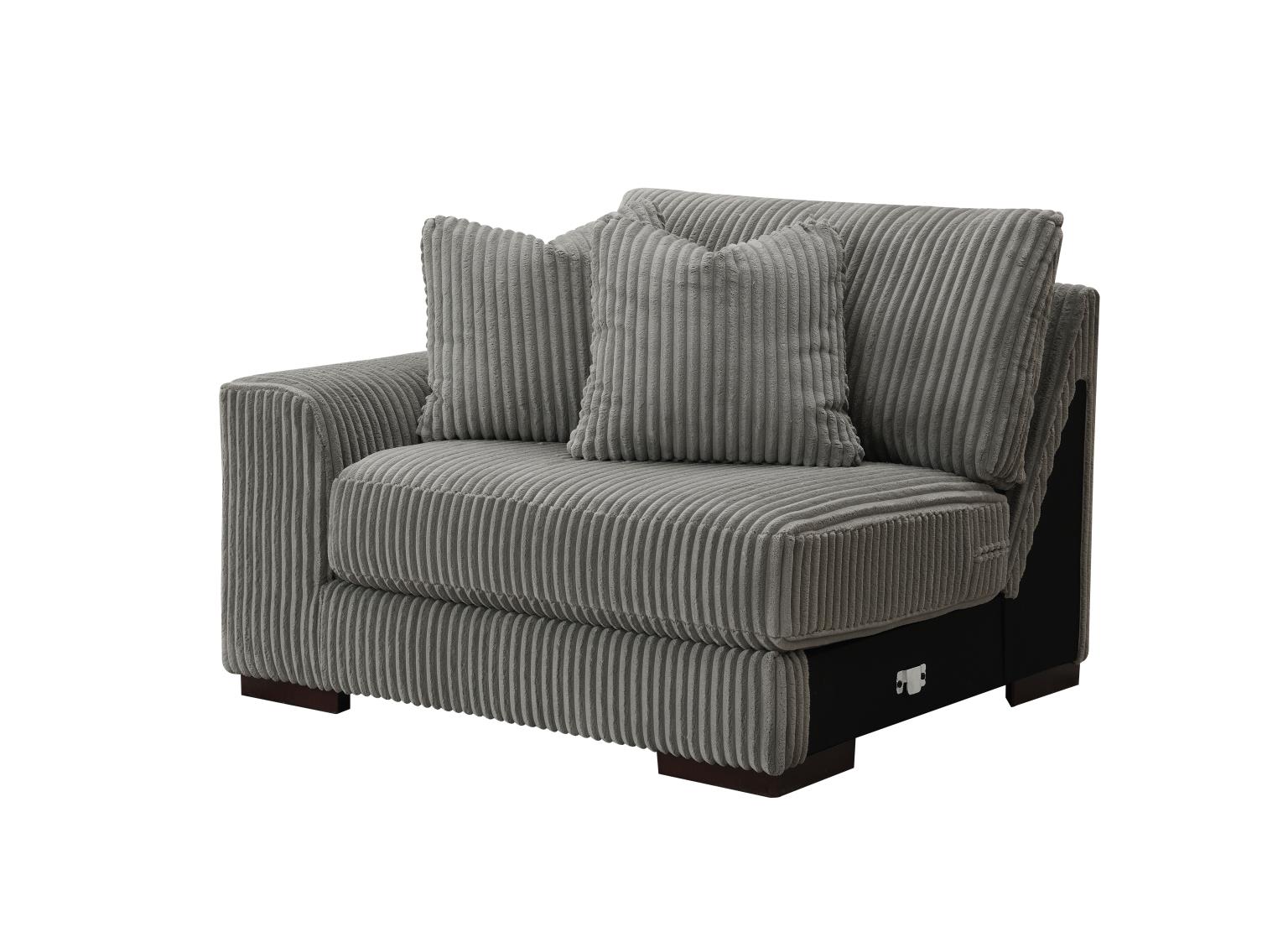 GRAY RIGHT CHAIR W/USB-C CHARGER view 24