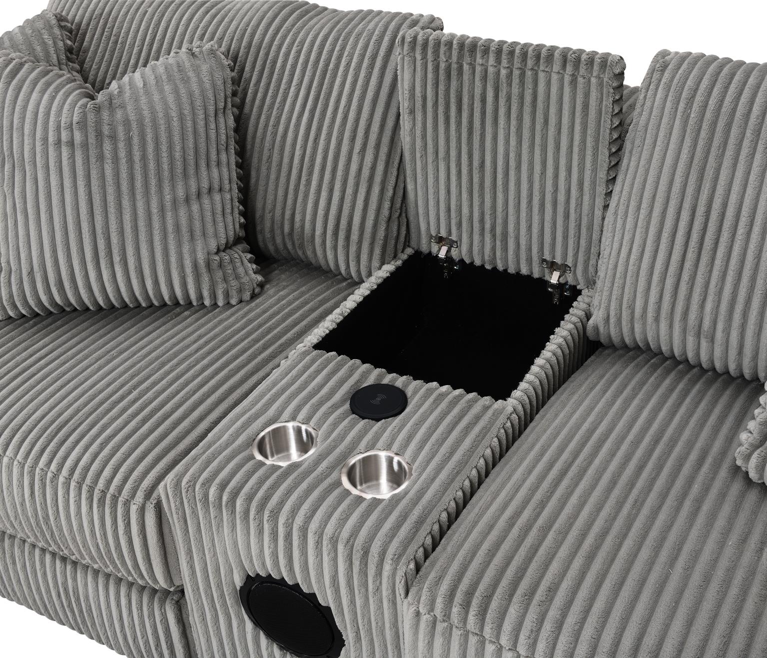 GRAY RIGHT CHAIR W/USB-C CHARGER view 30