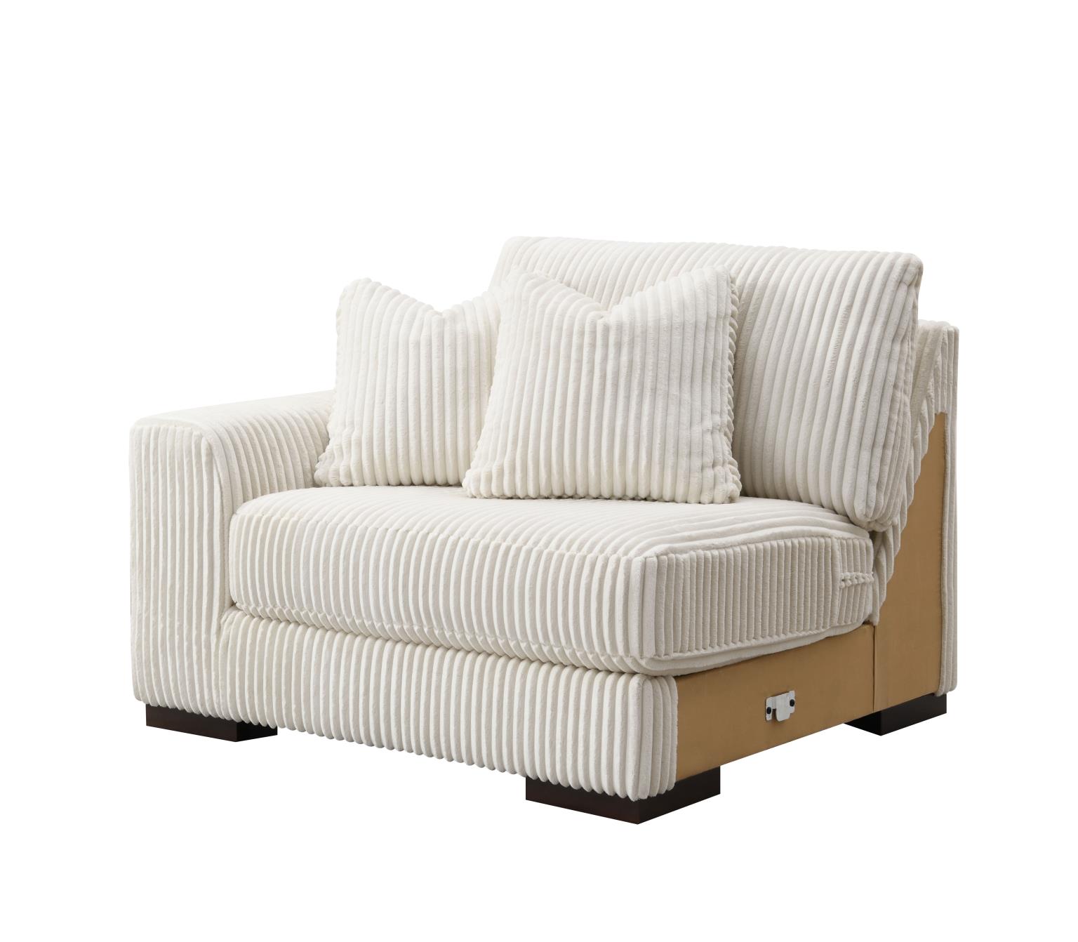 6PC SET (2 ARMLESS CHAIRS, 1 CONSOLE, 1 RIGHT CHAISE, 1 LAF SEAT, 1 WEDGE) view 24