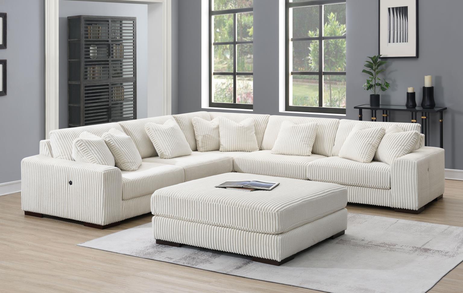 6PC SET (2 ARMLESS CHAIRS, 1 CONSOLE, 1 RIGHT CHAISE, 1 LAF SEAT, 1 WEDGE) view 11