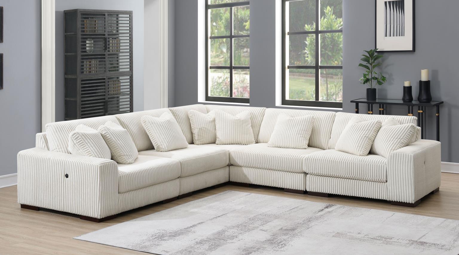 6PC SET (2 ARMLESS CHAIRS, 1 CONSOLE, 1 RIGHT CHAISE, 1 LAF SEAT, 1 WEDGE) view 12