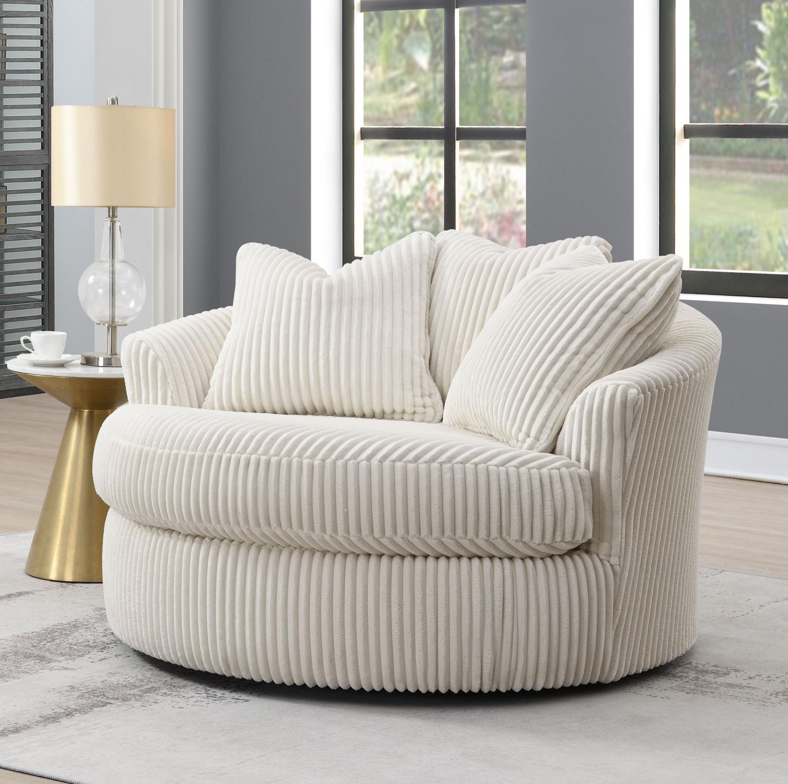 IVORY OTTOMAN view 20