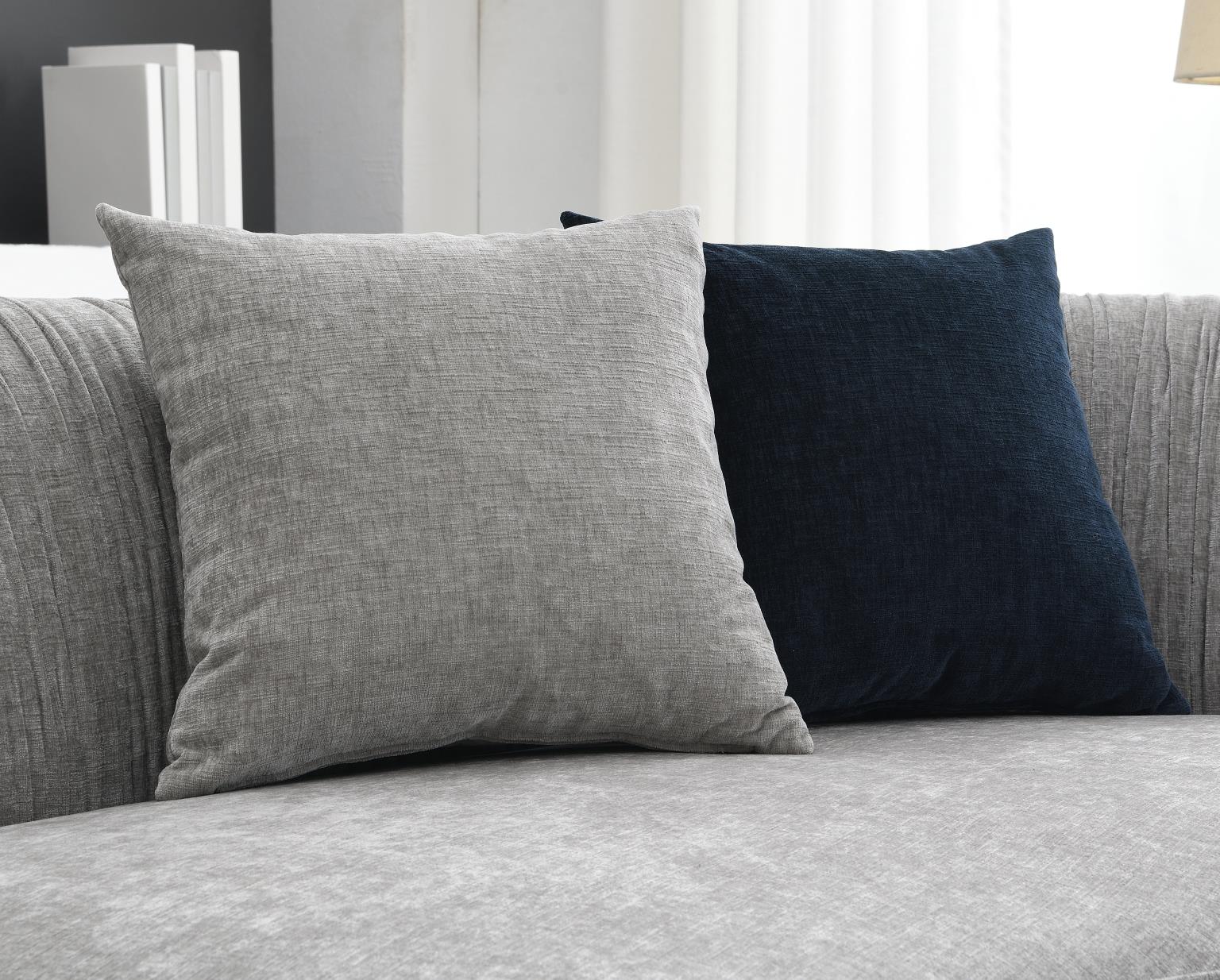 GRAY MODERN CURVED SOFA view 9