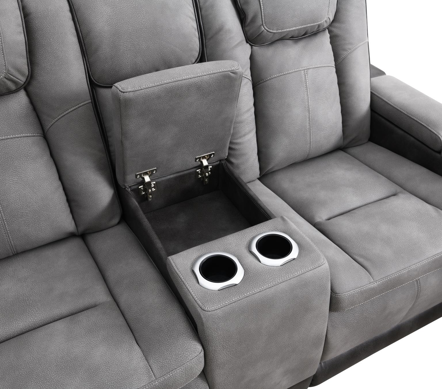 SLATE POWER RECLINING W/PWR HEADREST, READING LIGHT, MAGZINE POCKET, STORAGE ARMS/USB AND WIRELE... view 8