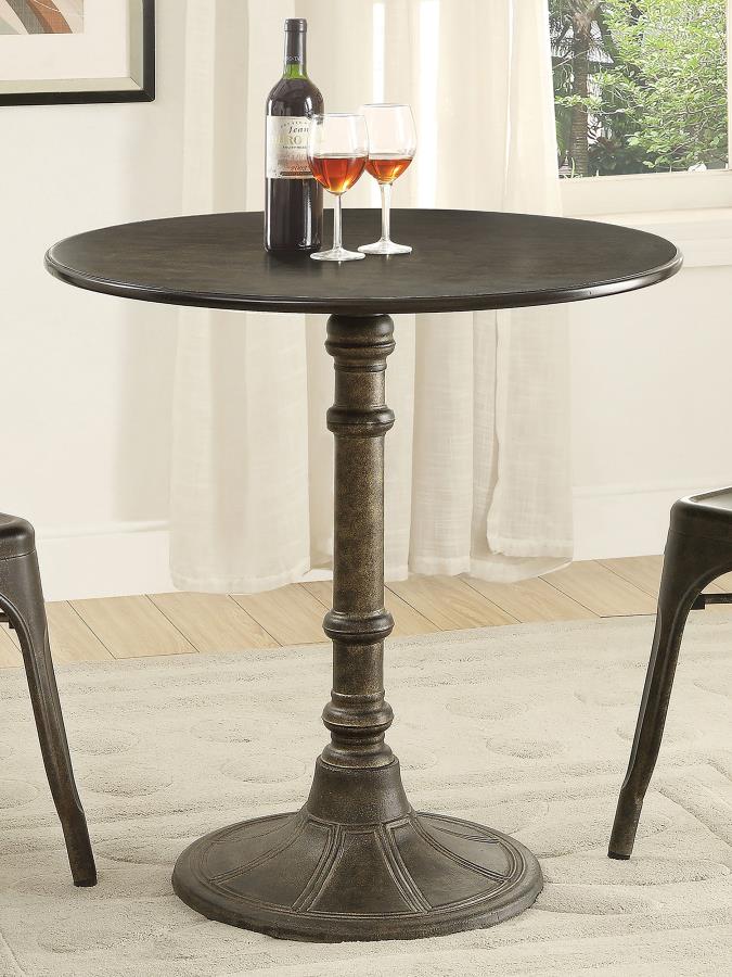 Oswego Round 30-inch Bistro Dining Table Bronze view 2