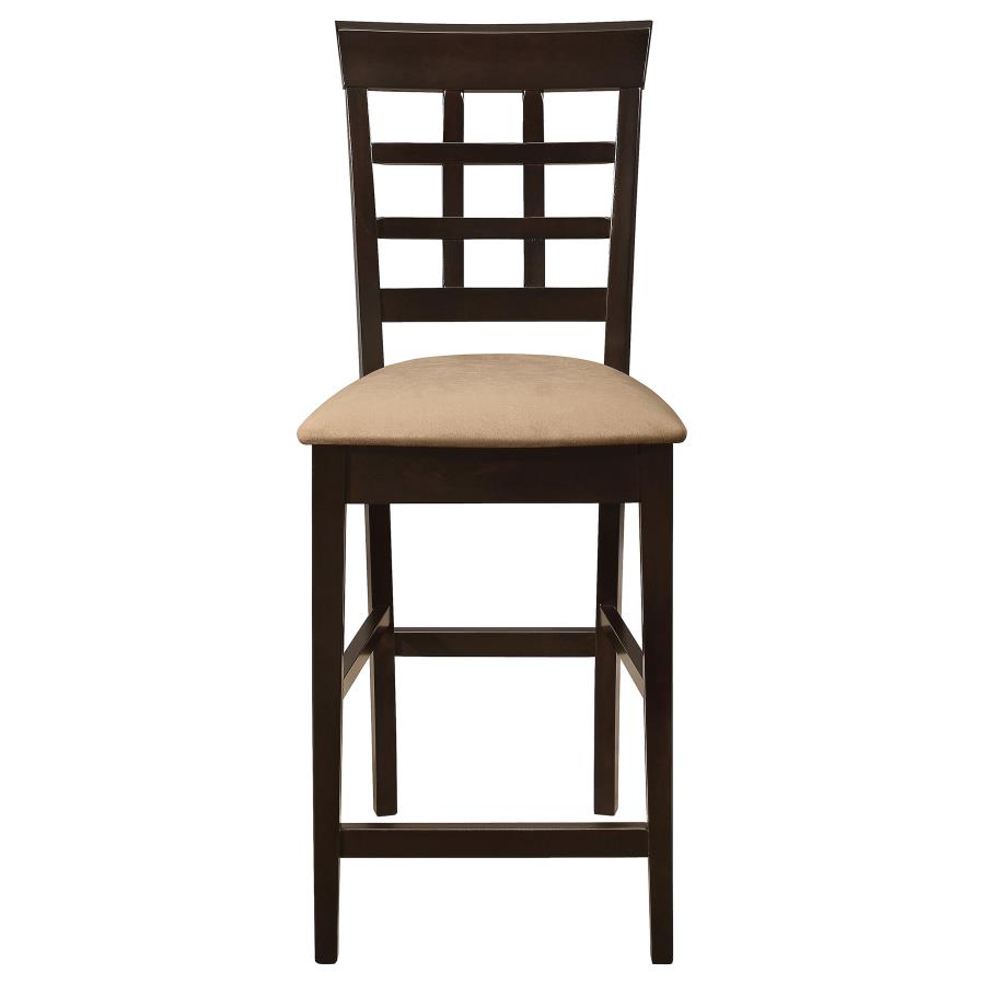 Gabriel Lattice Back Counter Chair Cappuccino (Set of 2) view 4