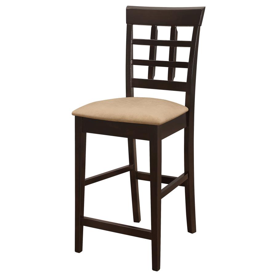 Gabriel Lattice Back Counter Chair Cappuccino (Set of 2) view 5