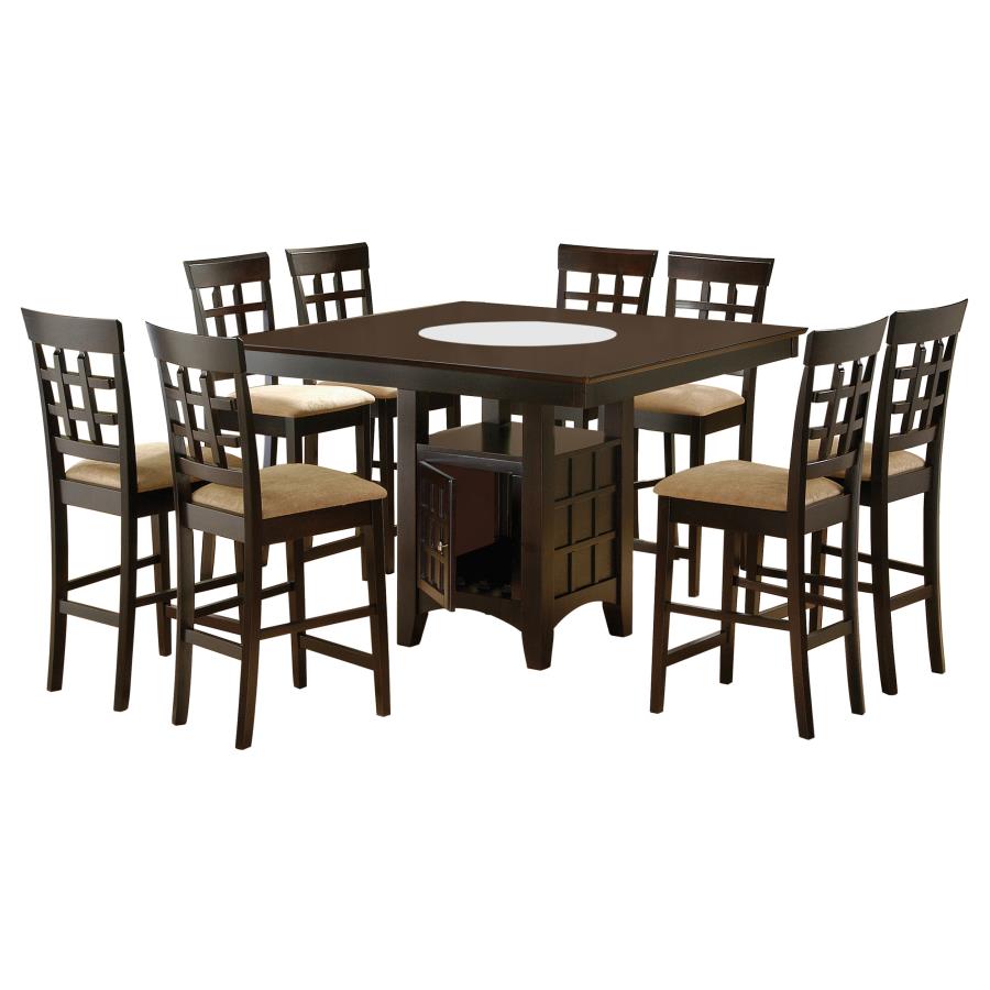 Gabriel 9-piece Square Counter Height Dining Set Cappuccino view 2