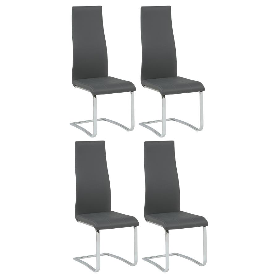 Montclair Upholstered Dining Side Chair Grey (Set of 4)