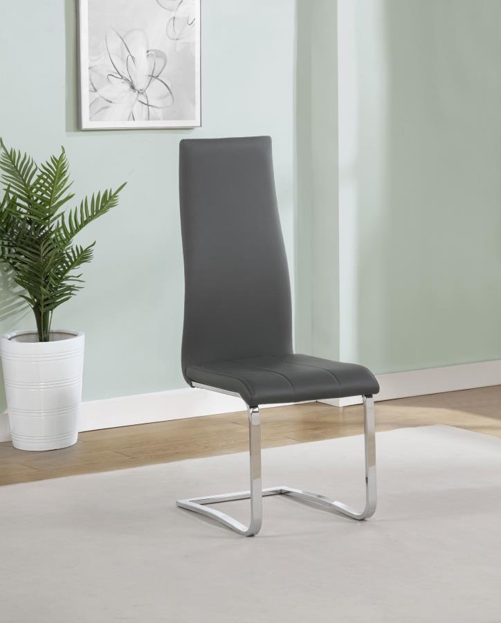 Montclair Upholstered Dining Side Chair Grey (Set of 4) view 2