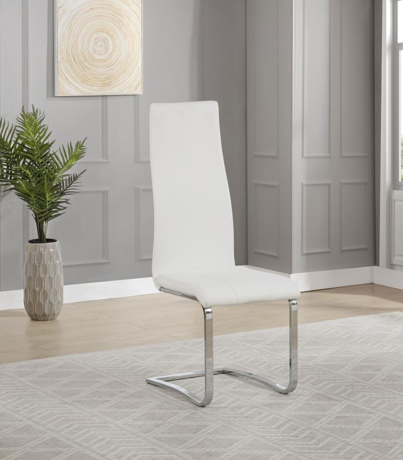 Montclair Upholstered Dining Side Chair White (Set of 4) view 2