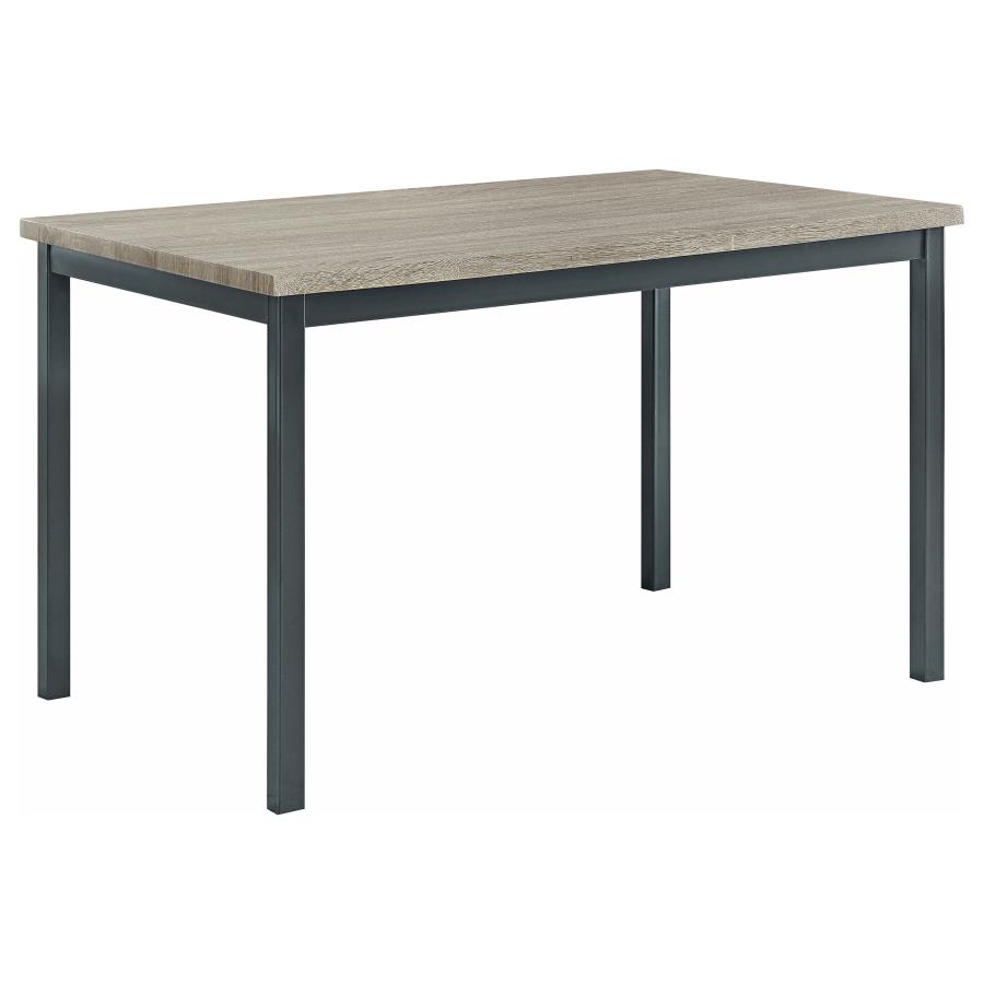 Garza 5-piece Rectangular Dining Table Set Black view 3