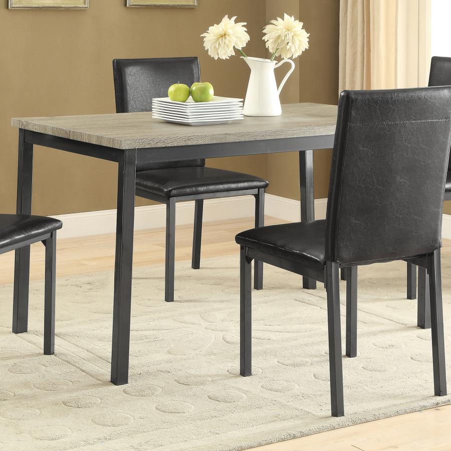 Garza Rectangular 48-inch Engineered Wood Dining Table Grey view 2