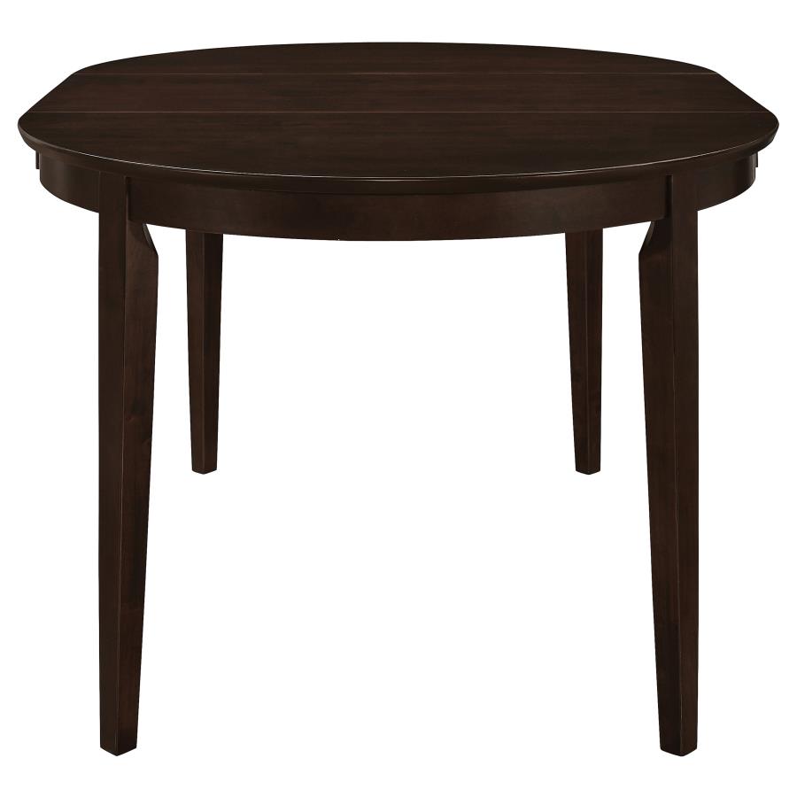 Gabriel 5-piece Extension Leaf Dining Table Set Cappuccino view 5
