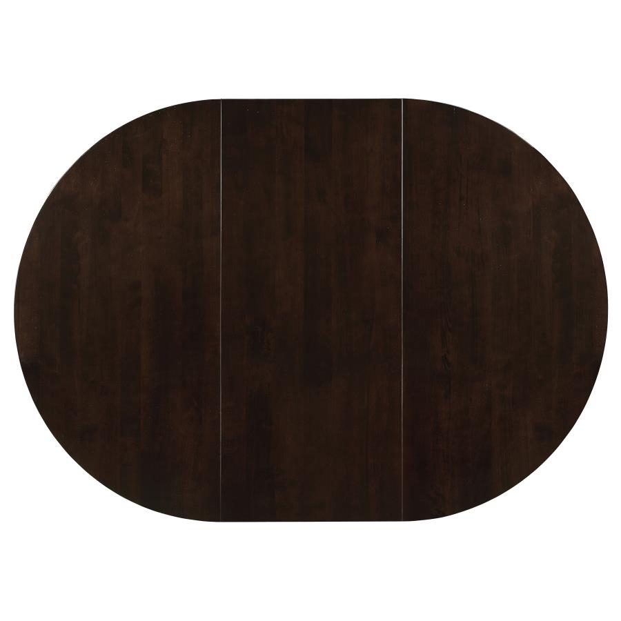 Gabriel 7-piece Extension Leaf Dining Table Set Cappuccino view 6