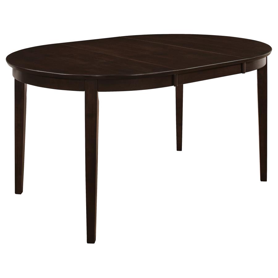 Gabriel 7-piece Extension Leaf Dining Table Set Cappuccino view 3