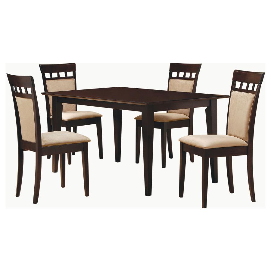 Gabriel 5-piece Rectangular 59-inch Dining Set Cappuccino view 2
