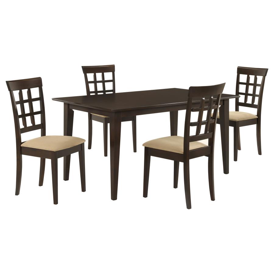 Gabriel 5-piece Rectangular 59-inch Dining Set Cappuccino view 2