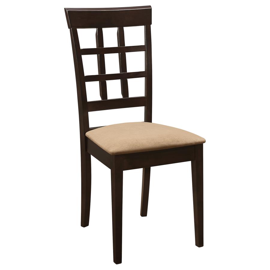 Gabriel Lattice Back Dining Side Chair Cappuccino (Set of 2) view 3