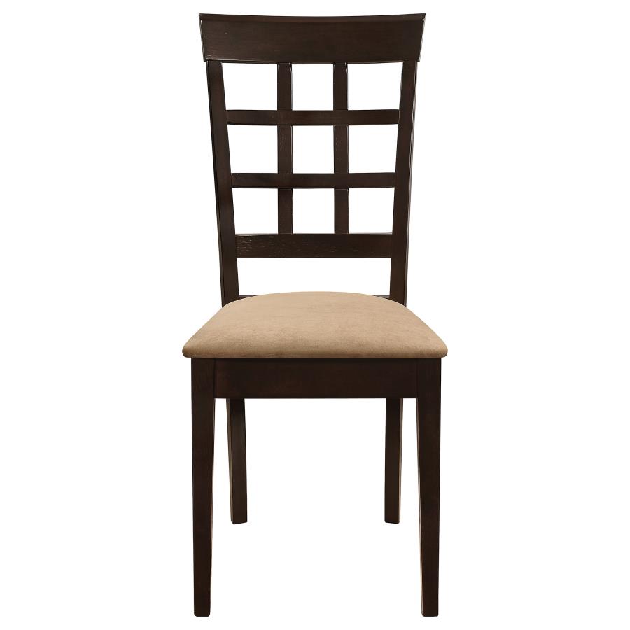 Gabriel Lattice Back Dining Side Chair Cappuccino (Set of 2) view 4