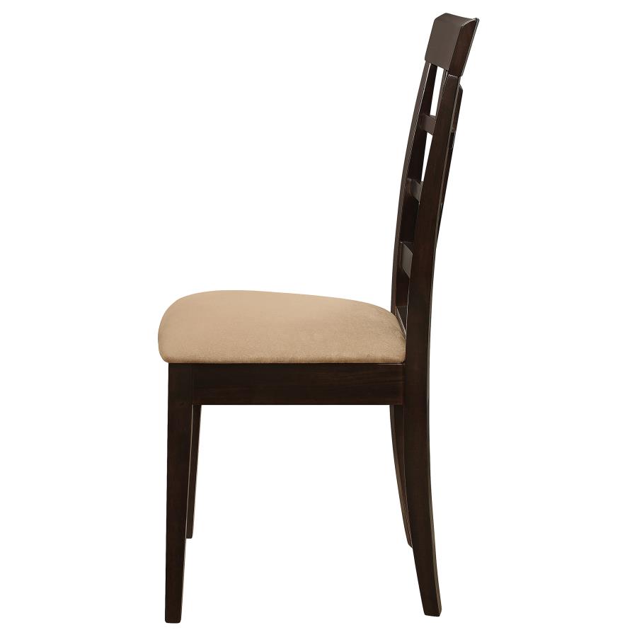 Gabriel Lattice Back Dining Side Chair Cappuccino (Set of 2) view 6