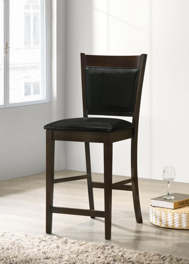 Jaden Upholstered Counter Chair Espresso (Set of 2) view 2