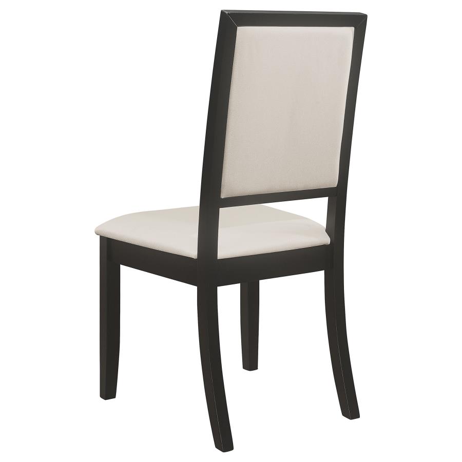 Louise 7-piece Rectangular Extension Leaf Dining Set Black view 6