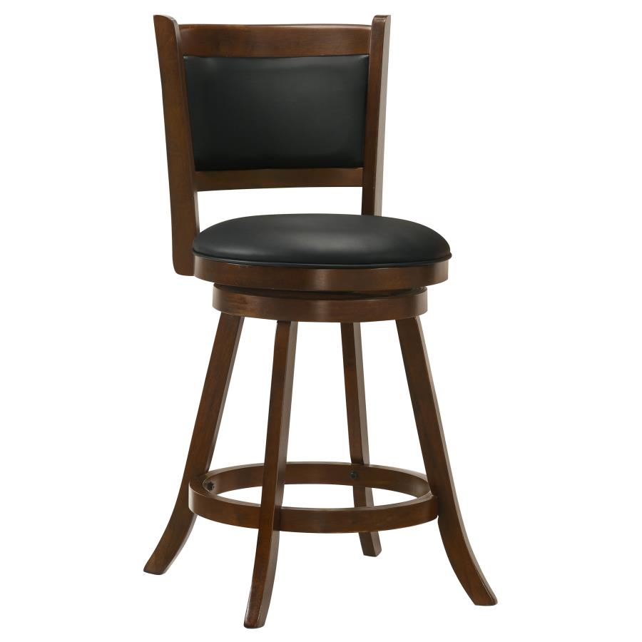 Broxton Upholstered Swivel Counter Chair Chestnut (Set of 2) view 3
