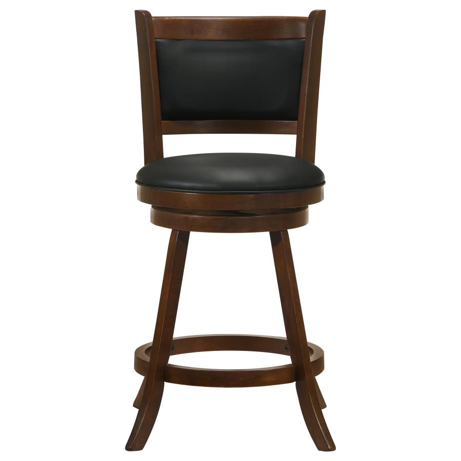 Broxton Upholstered Swivel Counter Chair Chestnut (Set of 2) view 4