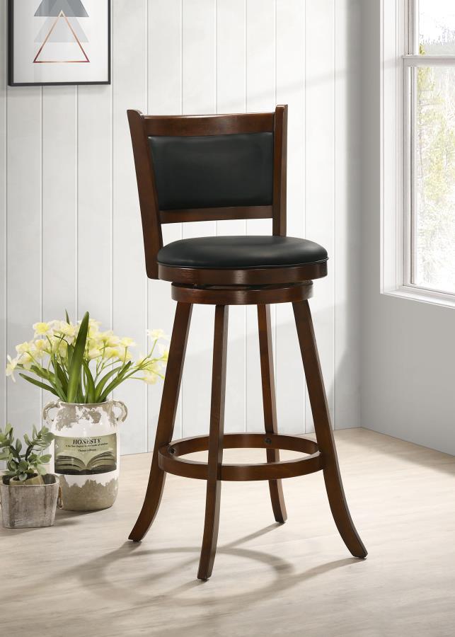 Broxton Upholstered Swivel Bar Chair Chestnut (Set of 2) view 2